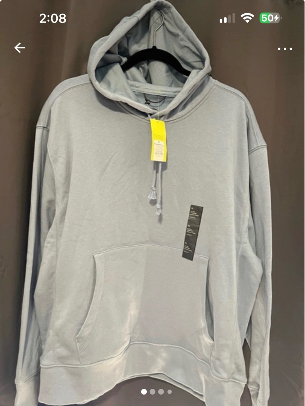 All in Motion Gray Men's Hooded Pullover Sweatshirt